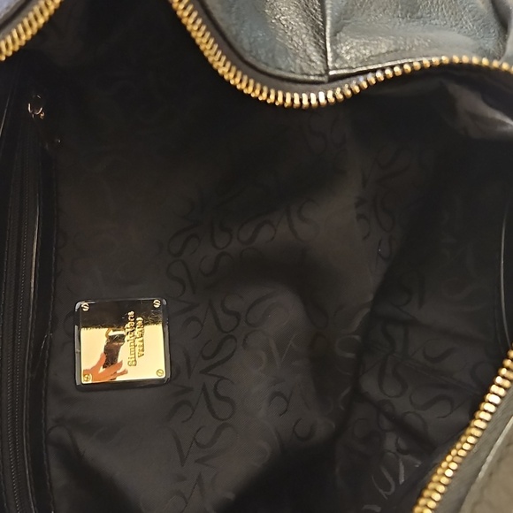 SIMPLY VERA Black Leather Hobo Shoulder Bag - Picture 8 of 14